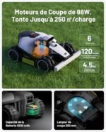 MAMMOTION LUBA Mini AWD 800 Robot Tondeuse sans Fil Périphérique – Image 7